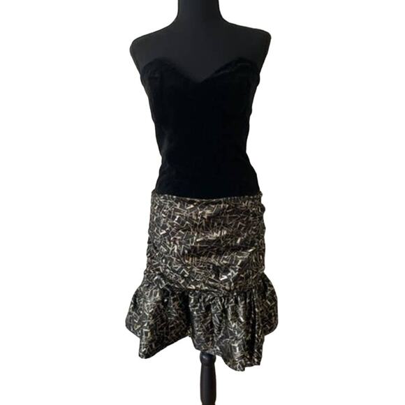 Small Black Silver Party Dress - Picture 1 of 9